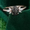 Timeless Aura 14K Rose Gold Black Rutilated Quartz Oval Engagement Ring (5)