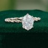 Timeless Grace Twisted Band Oval Moissanite Engagement Ring (4)