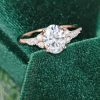 Timeless Oval Cut Moissanite Engagement Ring 1.5 Carat with Side Stone Accents (2)