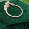 Timeless Oval Cut Moissanite Engagement Ring 1.5 Carat with Side Stone Accents (3)
