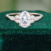 Timeless Oval Cut Moissanite Engagement Ring 1.5 Carat with Side Stone Accents (4)