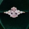 Timeless Pear Shaped Morganite and Diamond Ring in Rose Gold (3)