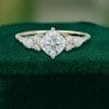 Timeless Yellow Gold Engagement Ring with Cushion Cut Moissanite (2)