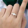 Timeless Yellow Gold Engagement Ring with Cushion Cut Moissanite.0