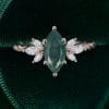 Twist Band Engagement Ring with Marquise-Cut Moss Agate (3)