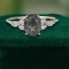 Unique Black Rutilated Quartz Ring with Moissanite Accents for Engagement (2)
