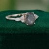 Unique Black Rutilated Quartz Ring with Moissanite Accents for Engagement (3)