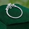 Unique Teardrop Green Amethyst Engagement Ring (4)