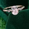 Vintage Rose Gold Oval Morganite Engagement Ring (1)