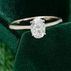 Classic 1CT Oval Cut Moissanite Ring – Minimalist Promise Gift (1)
