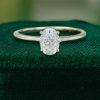 Classic 1CT Oval Cut Moissanite Ring – Minimalist Promise Gift (3)
