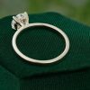 Classic Minimal Moissanite Solitaire Engagement Ring (6)