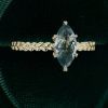 Marquise Moss Agate Leaf Prong Ring with Wheat-Inspired Band (5)