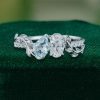 Nature’s Elegance Toi et Moi Ring with Aquamarine and Moissanite (3)
