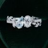 Nature’s Elegance Toi et Moi Ring with Aquamarine and Moissanite (5)