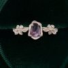 Organic Flow Purple Sapphire Ring with Sculpted Olive Leaf Accents (4)
