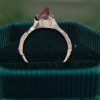 Organic Flow Unik Form Red Sapphire Ring with Sculpted Curve Band (6)