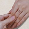 Pink Sapphire Cherry Blossom Ring with Sculpted Organic Form (3)