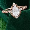 Vintage-Inspired Filigree Moissanite Engagement Ring with Floral Halo Design (1)