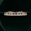 Crown Moissanite Full-Eternity Wedding Band – Scalloped Lace Stacking Ring (3)