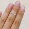 Elegant Marquise-Cut Moonstone – Yellow Gold Wedding Band (1)