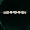 Elegant Marquise-Cut Moonstone – Yellow Gold Wedding Band (4)