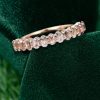 Elegant Rose Gold Morganite Band – Oval-Cut Wedding Ring (6)