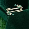Emerald Open Enhancer Band – Stackable Wedding Ring (5)