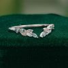 ForestArc Moss Agate Leaf-Accented Open Wedding Band (3)