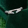 ForestArc Moss Agate Leaf-Accented Open Wedding Band (6)