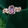 Garden Inspired Organic Pink Sapphire Ring — Unik Form (1)