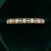Milgrain Half-Eternity Moissanite Wedding Band – Promise Ring (4)
