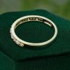Milgrain Half-Eternity Moissanite Wedding Band – Promise Ring (5)