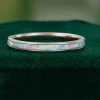 Minimalist Lab Opal Inlay Ring – Simple Stacking Band (2)