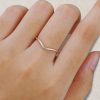 SimpleArc Minimalist Curved Stacking Wedding Band (2)