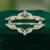 Snowdrift Moissanite Wrapped Wedding Band Ring Enhancer (3)
