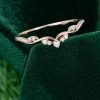 Snowdrift Snowfall-Inspired Curved Moissanite Band (6)