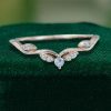 Starlight Curved Moonstone Wedding Band in Rose Gold (2)