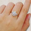 Pear-Cut 1.5 Carat Moissanite Engagement & Wedding Ring Set – Yellow Gold (2)