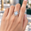 3PCS Oval Cut Natural Opal Engagement Ring Set Art Deco Bridal (1)