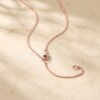 Criss Cross Diamond Accented Necklace with Oval Cut Moissanite5