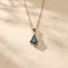 Emerald and Diamond Accented Necklace with Kite Cut Alexandrite1