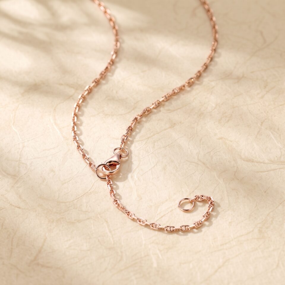 Infinity Necklace with Moss Agate and Moissanite Leaf Accents5