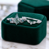 Kite-Cut Moss Agate Engagement & Wedding Ring Set Cluster Design (4)