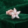 Marquise Moissanite Spiral Blossom Stud Earrings (3)