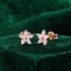 Marquise Moissanite Spiral Blossom Stud Earrings (7)