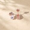 Moissanite Criss Cross Earrings with Pear Cut Gemstones (1)