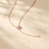 Moissanite Necklace with Hexagon Cut Stones in an Art Deco Cluster Design3