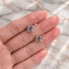 Moss Agate Pear Cut Vintage Filigree Halo Leverback Earrings (3)
