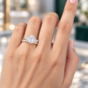Oval-Cut Moissanite Bridal Ring Set in Yellow Gold (5)